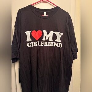 I ♥ My Girlfriend Black Graphic Tee Unisex